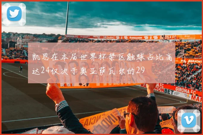 凯恩在本届世界杯禁区触球占比高达24仅次于奥亚萨瓦尔的29