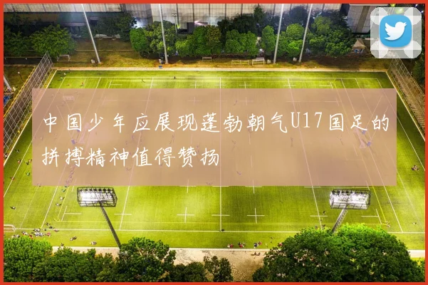 中国少年应展现蓬勃朝气U17国足的拼搏精神值得赞扬